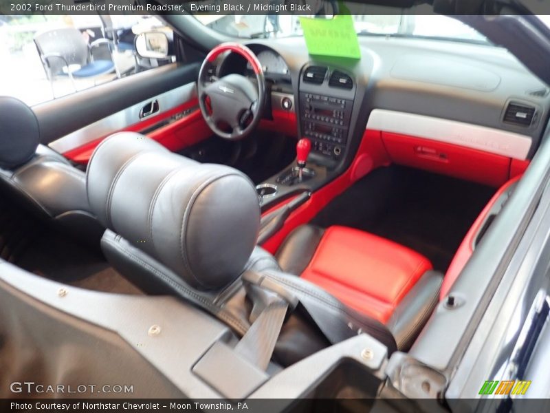 Evening Black / Midnight Black 2002 Ford Thunderbird Premium Roadster