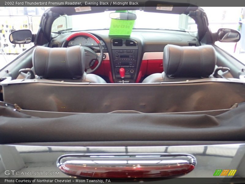 Evening Black / Midnight Black 2002 Ford Thunderbird Premium Roadster