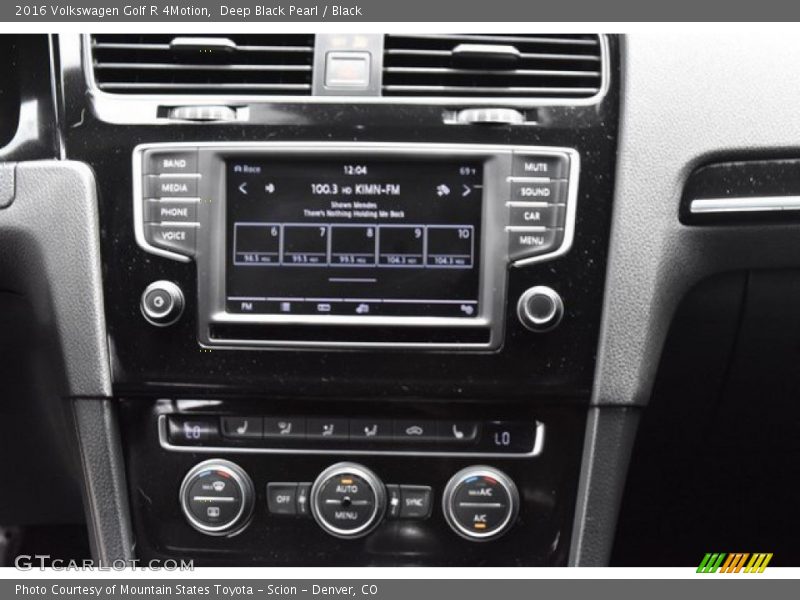 Deep Black Pearl / Black 2016 Volkswagen Golf R 4Motion