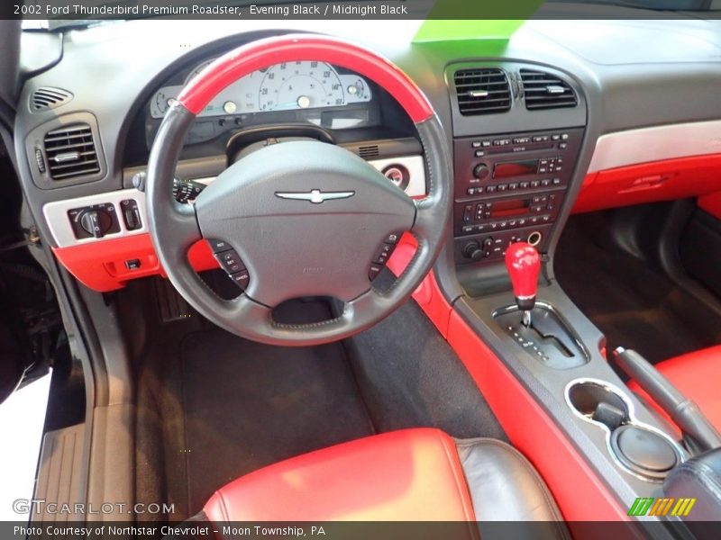 Evening Black / Midnight Black 2002 Ford Thunderbird Premium Roadster