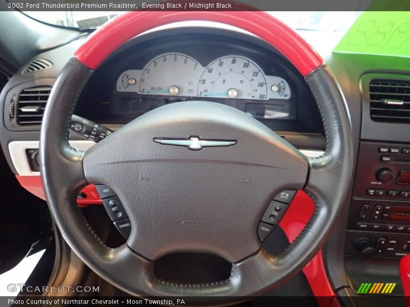 Evening Black / Midnight Black 2002 Ford Thunderbird Premium Roadster