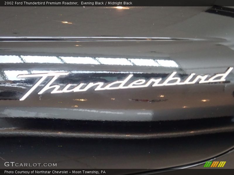 Evening Black / Midnight Black 2002 Ford Thunderbird Premium Roadster
