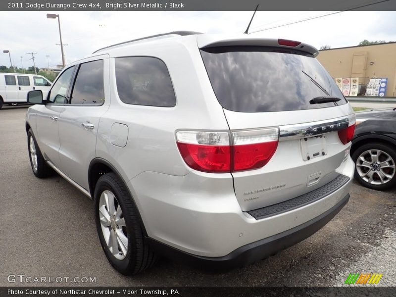 Bright Silver Metallic / Black 2011 Dodge Durango Crew 4x4