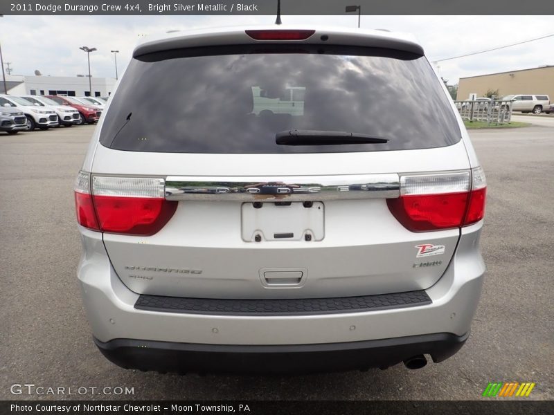 Bright Silver Metallic / Black 2011 Dodge Durango Crew 4x4