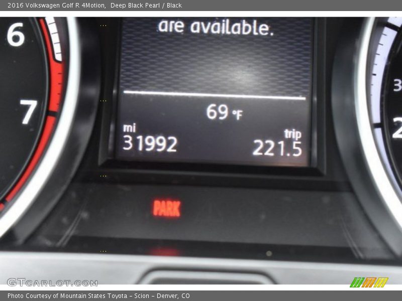 Deep Black Pearl / Black 2016 Volkswagen Golf R 4Motion