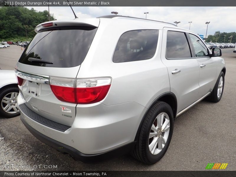 Bright Silver Metallic / Black 2011 Dodge Durango Crew 4x4
