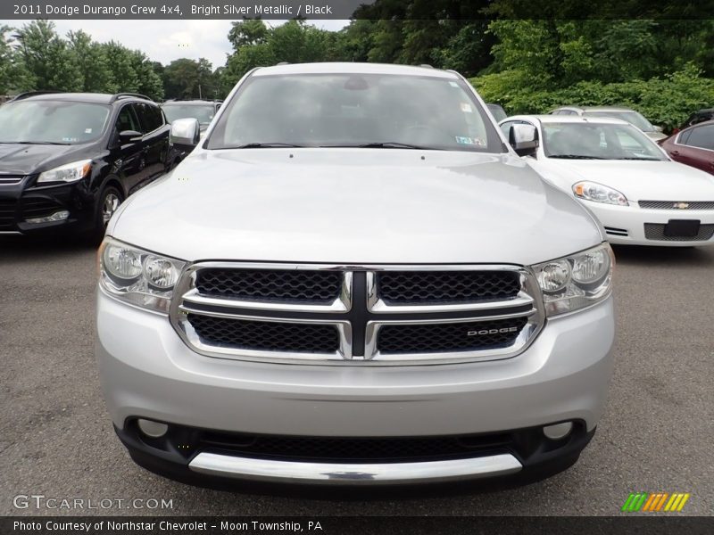 Bright Silver Metallic / Black 2011 Dodge Durango Crew 4x4