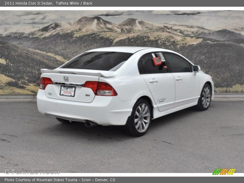Taffeta White / Black 2011 Honda Civic Si Sedan