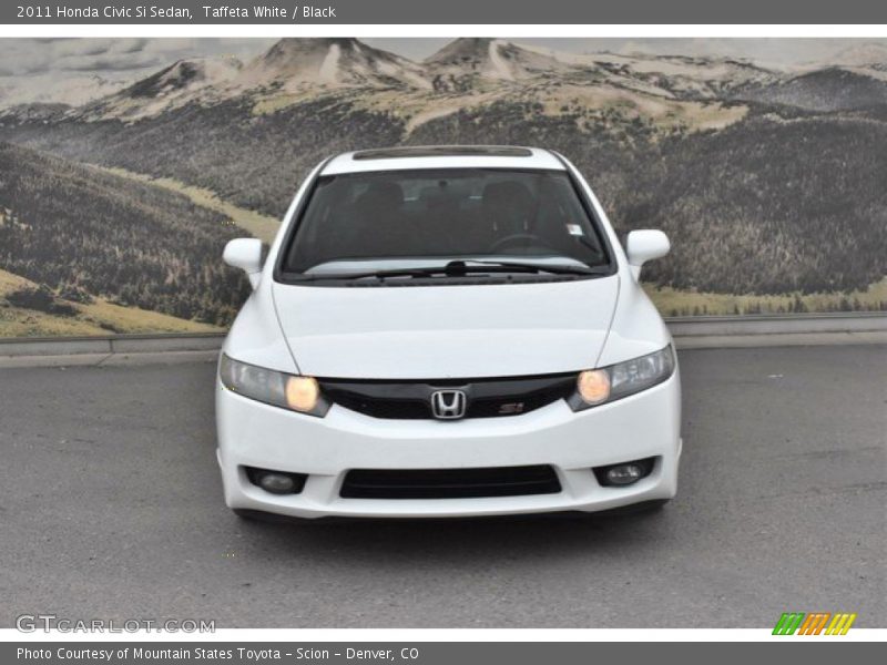 Taffeta White / Black 2011 Honda Civic Si Sedan