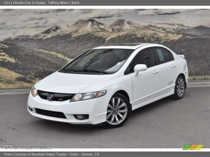 Taffeta White / Black 2011 Honda Civic Si Sedan