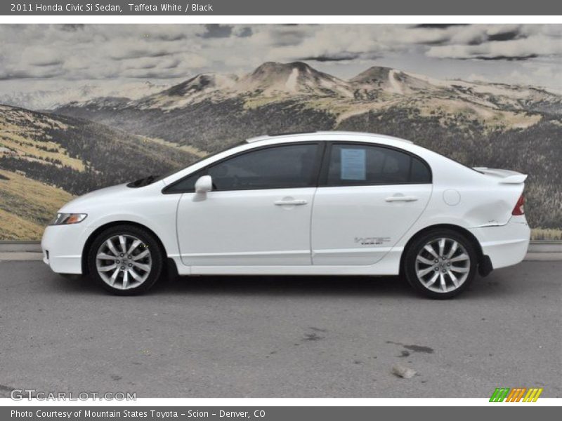 Taffeta White / Black 2011 Honda Civic Si Sedan