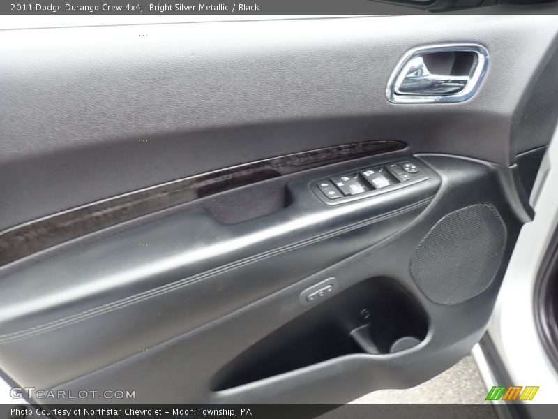 Bright Silver Metallic / Black 2011 Dodge Durango Crew 4x4