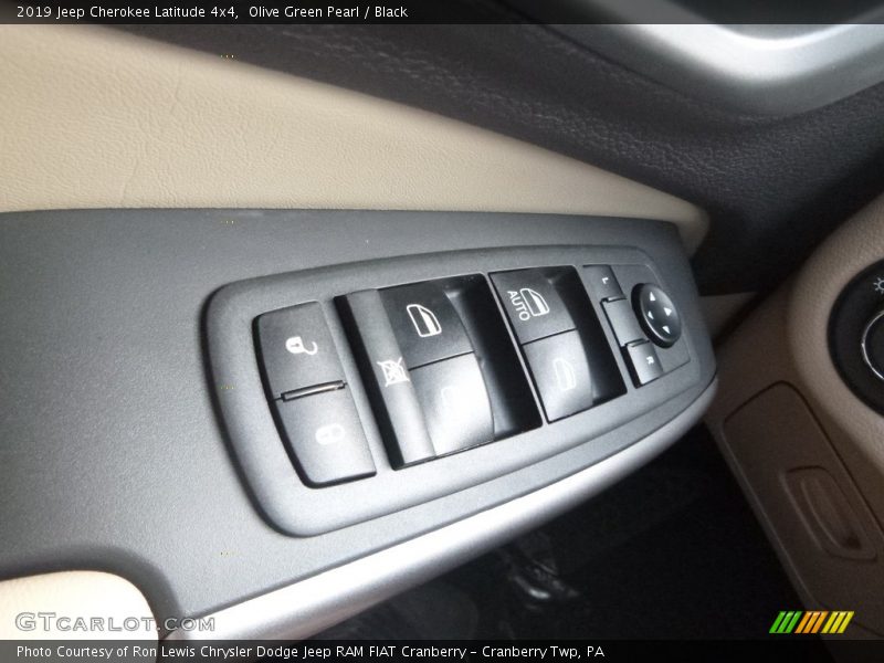 Olive Green Pearl / Black 2019 Jeep Cherokee Latitude 4x4