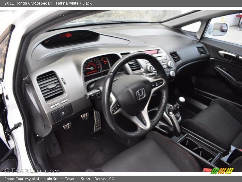 Taffeta White / Black 2011 Honda Civic Si Sedan