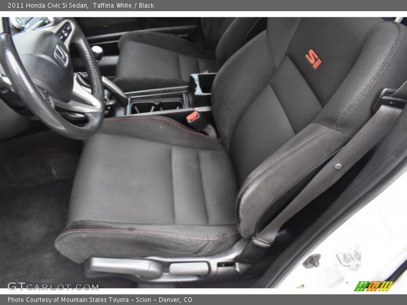 Taffeta White / Black 2011 Honda Civic Si Sedan