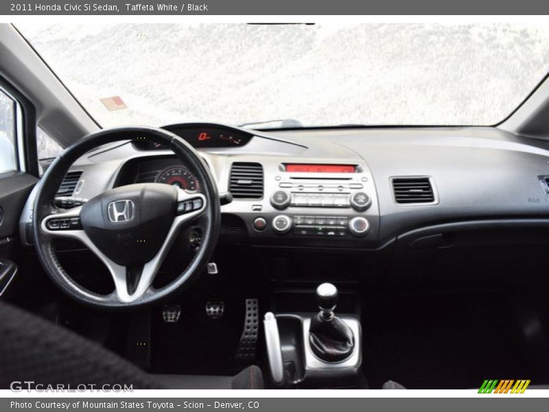 Taffeta White / Black 2011 Honda Civic Si Sedan