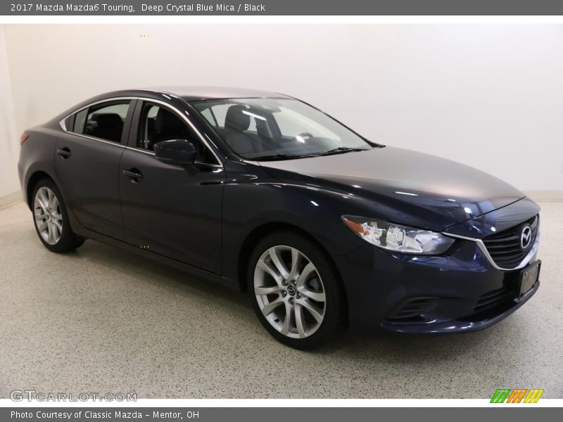 Deep Crystal Blue Mica / Black 2017 Mazda Mazda6 Touring