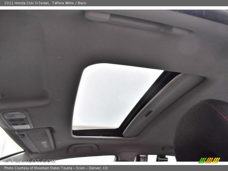 Taffeta White / Black 2011 Honda Civic Si Sedan