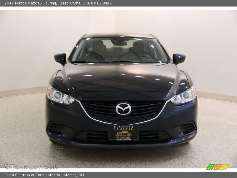 Deep Crystal Blue Mica / Black 2017 Mazda Mazda6 Touring