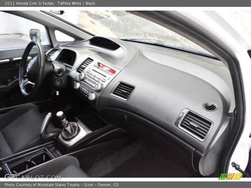 Taffeta White / Black 2011 Honda Civic Si Sedan