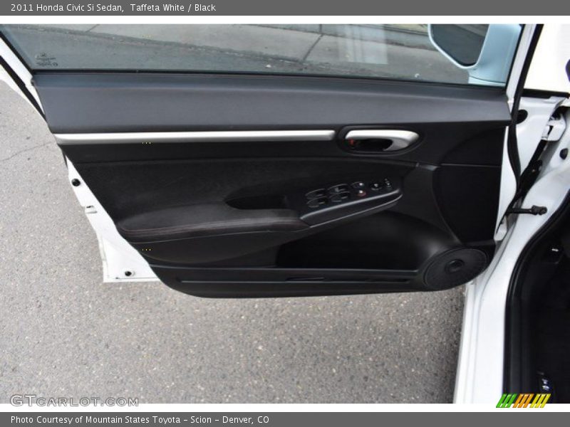 Taffeta White / Black 2011 Honda Civic Si Sedan