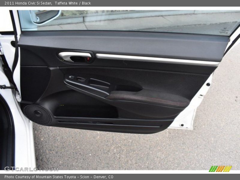 Taffeta White / Black 2011 Honda Civic Si Sedan