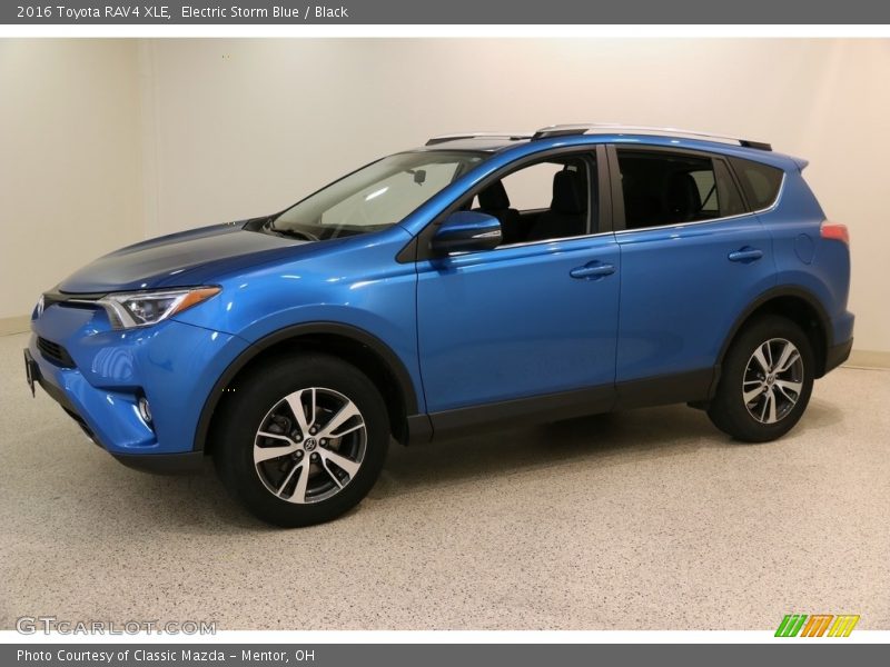 Electric Storm Blue / Black 2016 Toyota RAV4 XLE