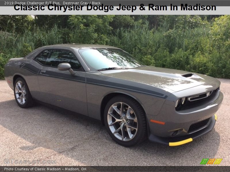 Destroyer Gray / Black 2019 Dodge Challenger R/T Plus