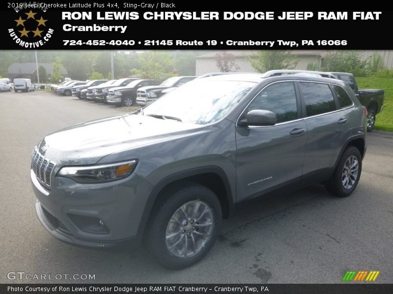 Sting-Gray / Black 2019 Jeep Cherokee Latitude Plus 4x4