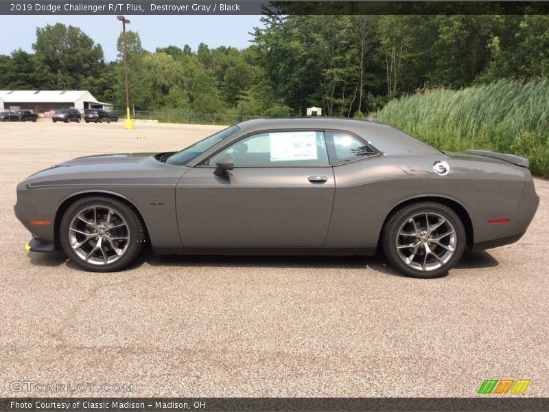 Destroyer Gray / Black 2019 Dodge Challenger R/T Plus