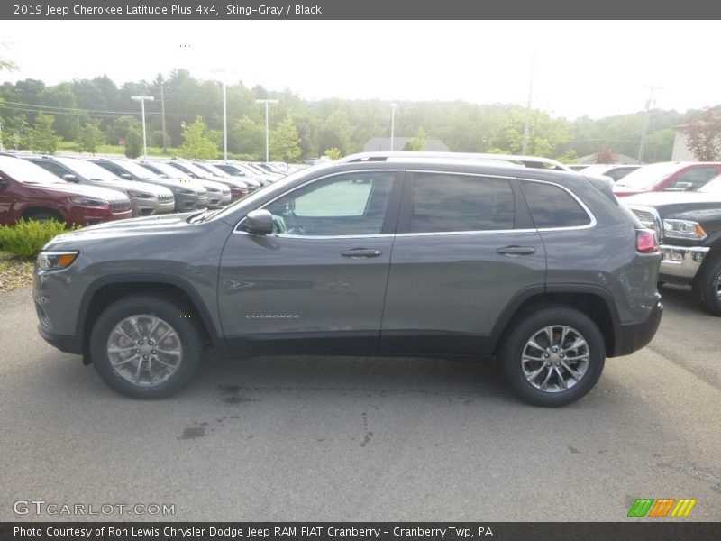 Sting-Gray / Black 2019 Jeep Cherokee Latitude Plus 4x4