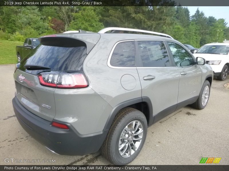 Sting-Gray / Black 2019 Jeep Cherokee Latitude Plus 4x4