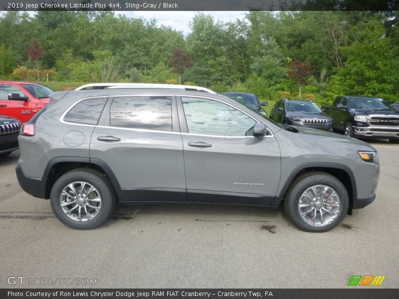 Sting-Gray / Black 2019 Jeep Cherokee Latitude Plus 4x4