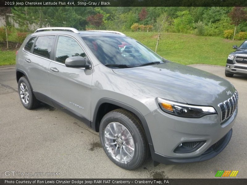 Sting-Gray / Black 2019 Jeep Cherokee Latitude Plus 4x4