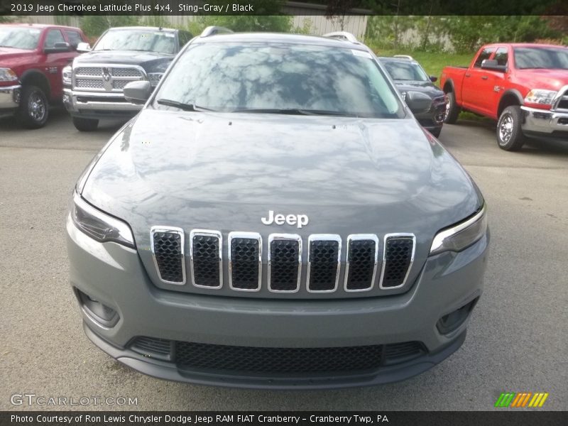 Sting-Gray / Black 2019 Jeep Cherokee Latitude Plus 4x4