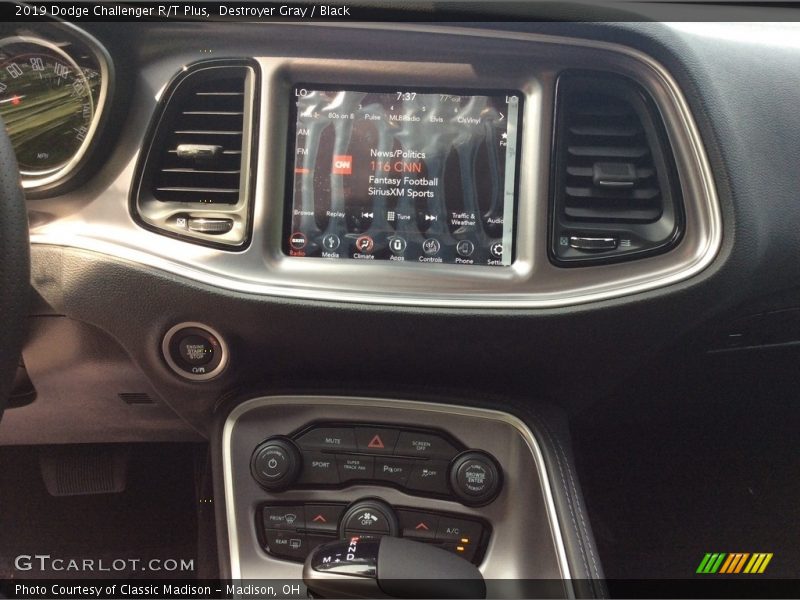 Destroyer Gray / Black 2019 Dodge Challenger R/T Plus