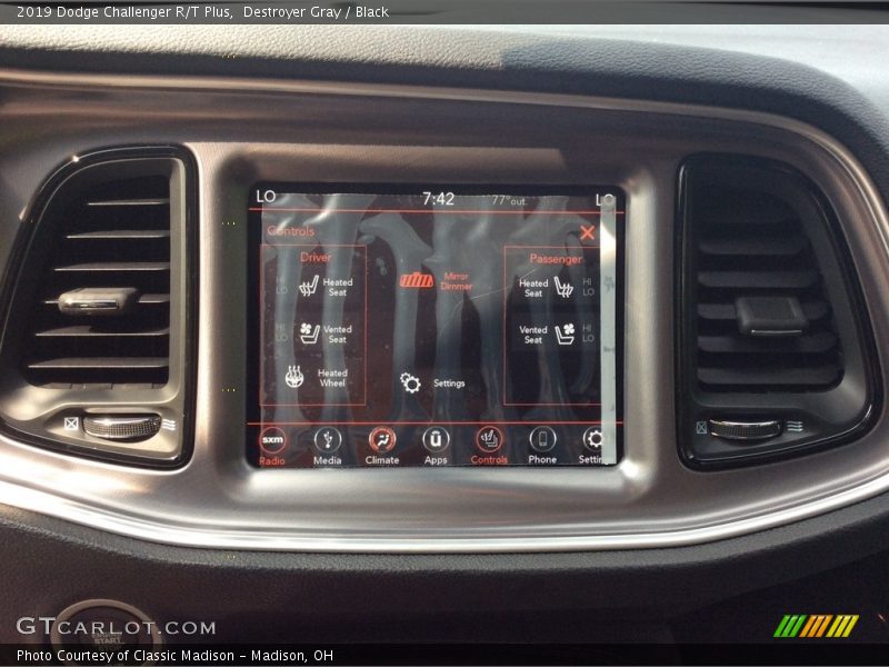 Destroyer Gray / Black 2019 Dodge Challenger R/T Plus
