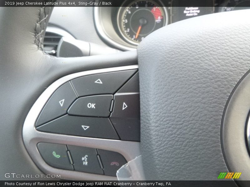 Sting-Gray / Black 2019 Jeep Cherokee Latitude Plus 4x4
