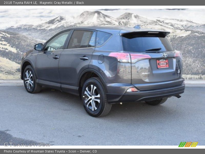 Magnetic Gray Metallic / Black 2018 Toyota RAV4 LE