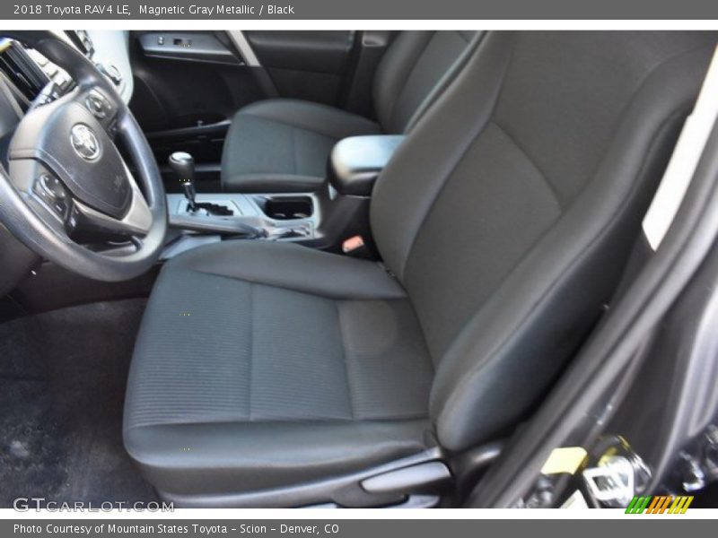 Magnetic Gray Metallic / Black 2018 Toyota RAV4 LE