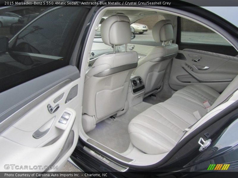 Anthracite Blue Metallic / Crystal Grey/Seashell Grey 2015 Mercedes-Benz S 550 4Matic Sedan