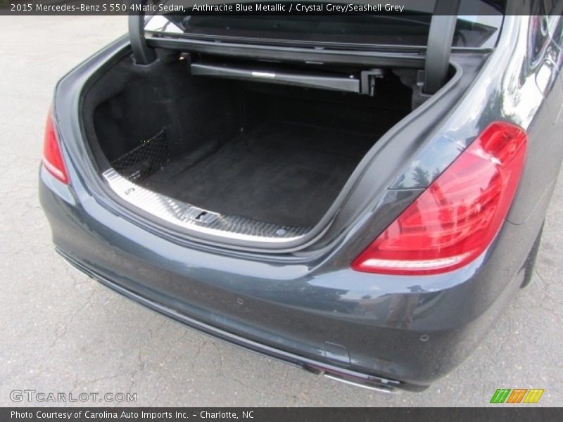 Anthracite Blue Metallic / Crystal Grey/Seashell Grey 2015 Mercedes-Benz S 550 4Matic Sedan