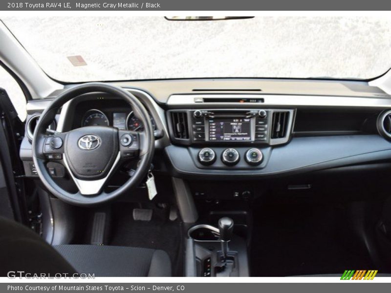 Magnetic Gray Metallic / Black 2018 Toyota RAV4 LE