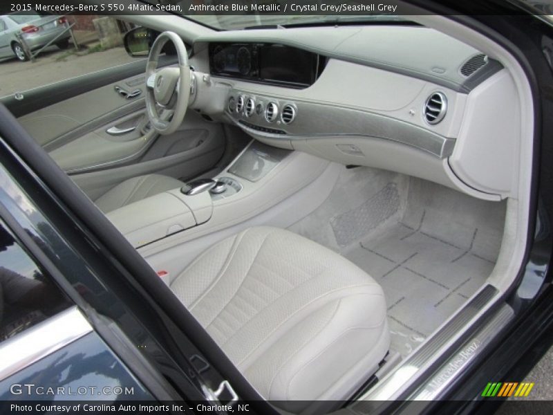 Anthracite Blue Metallic / Crystal Grey/Seashell Grey 2015 Mercedes-Benz S 550 4Matic Sedan