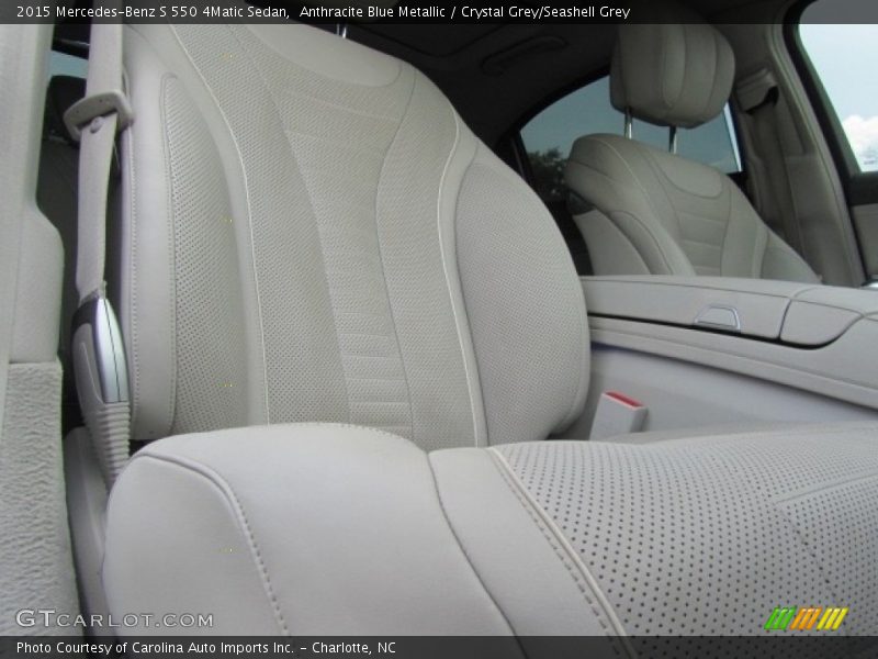 Anthracite Blue Metallic / Crystal Grey/Seashell Grey 2015 Mercedes-Benz S 550 4Matic Sedan