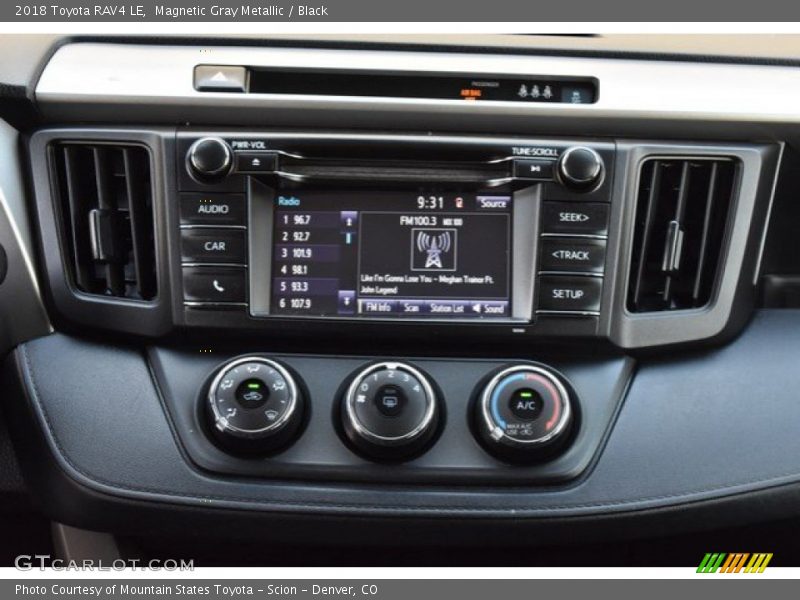 Magnetic Gray Metallic / Black 2018 Toyota RAV4 LE