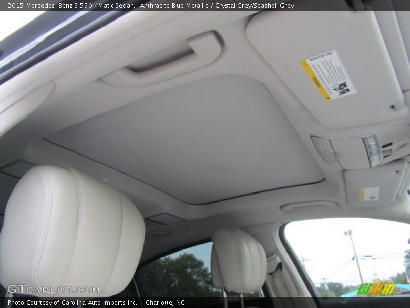 Anthracite Blue Metallic / Crystal Grey/Seashell Grey 2015 Mercedes-Benz S 550 4Matic Sedan