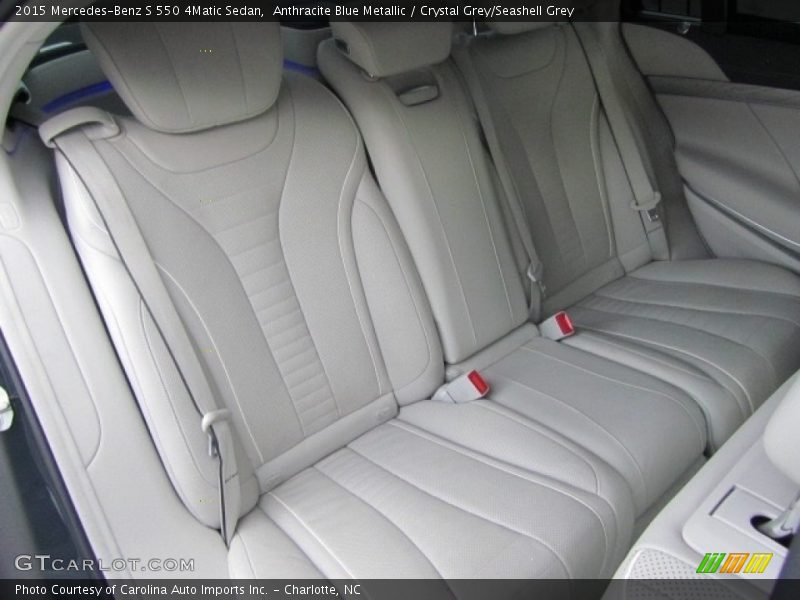 Anthracite Blue Metallic / Crystal Grey/Seashell Grey 2015 Mercedes-Benz S 550 4Matic Sedan