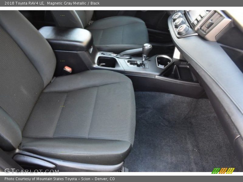 Magnetic Gray Metallic / Black 2018 Toyota RAV4 LE