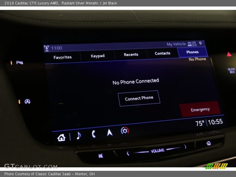 Radiant Silver Metallic / Jet Black 2019 Cadillac CT6 Luxury AWD